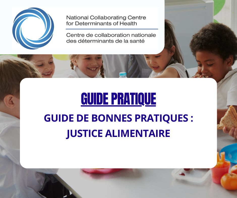 ACTU - CCNDS Canada - GUIDE DE BONNES PRATIQUES : JUSTICE ALIMENTAIRE