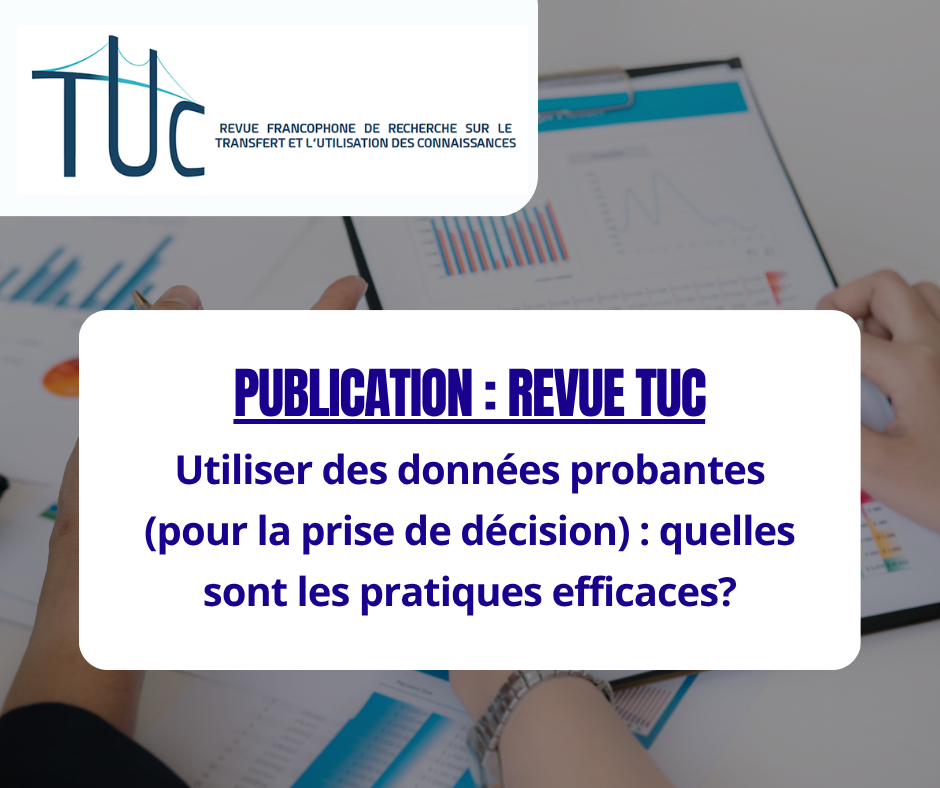 Revue TUC - données probantes