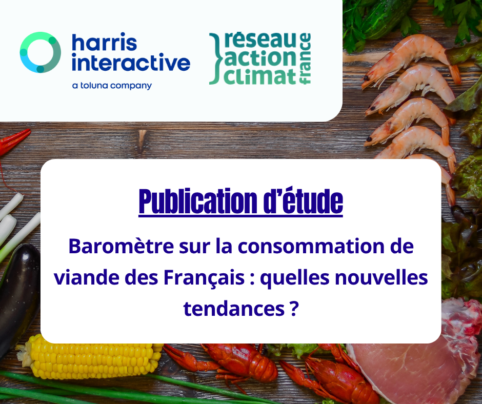 Etude - baromettre consommation viande - harris interactive - reseau action climat