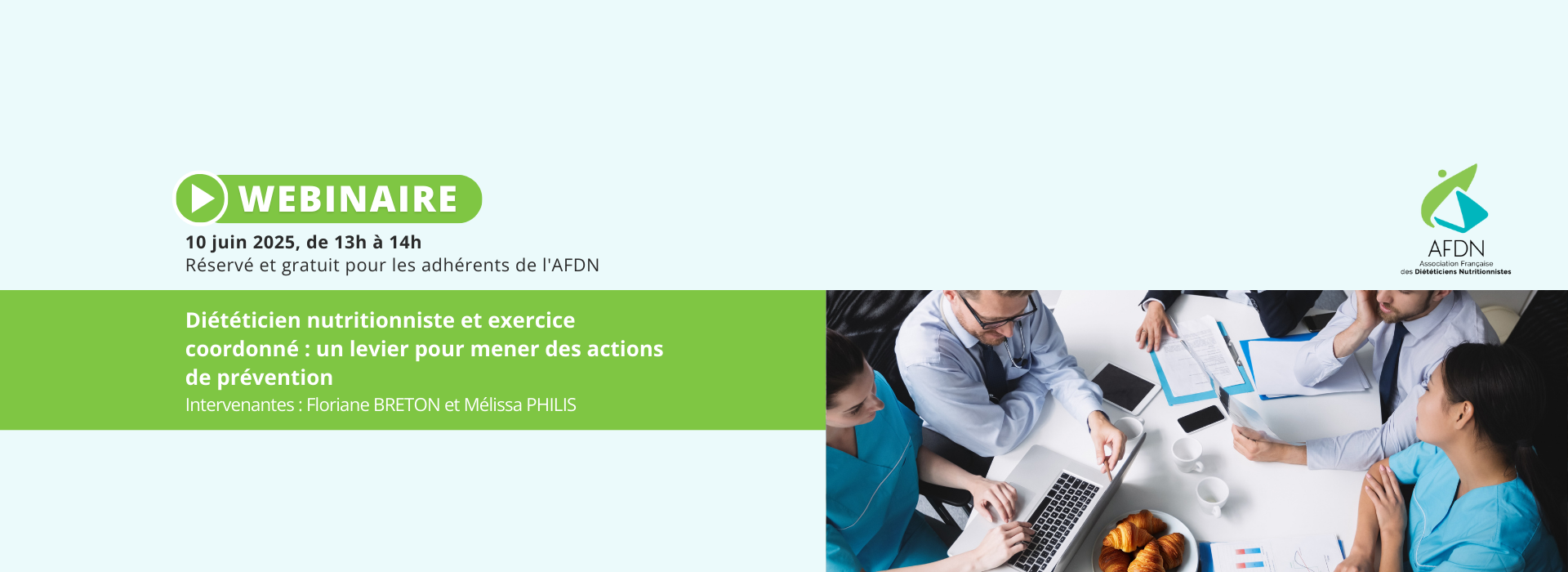 Webinaire AFDN 10 juin 2025 - Diététicien nutritionniste et exercice coordonné : un levier pour mener des actions de prévention